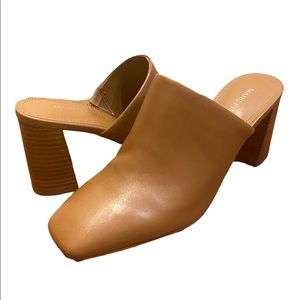 Brand New Marc Fisher leather mules